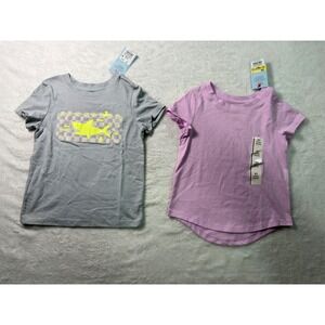 Cat Jack Kids Gray‎ Shark Graphic T Shirt Purple Short Sleeve Size 2T NWT